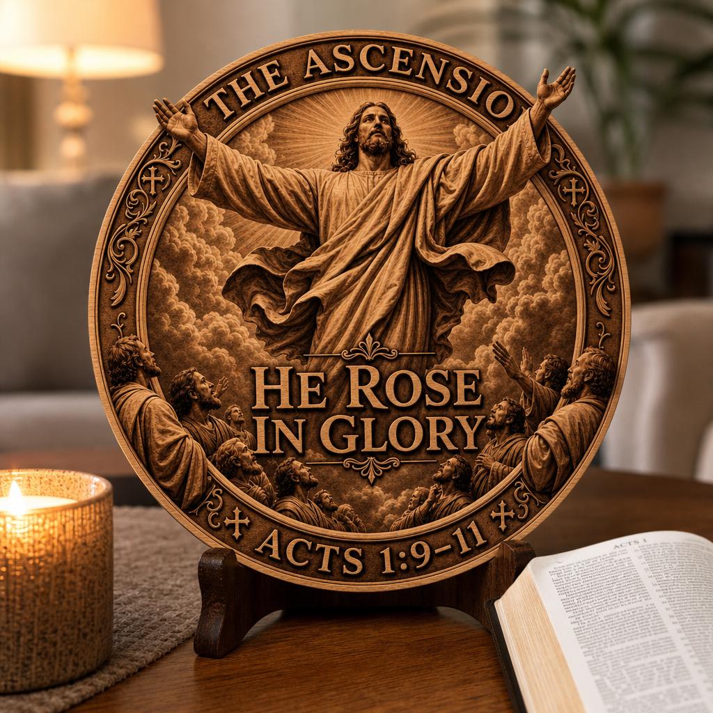 Jesus 3D Illusion Laser Engraving File, Christian Passion Resurrection Art