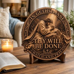Jesus 3D Illusion Laser Engraving File, Christian Passion Resurrection Art