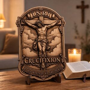 Jesus 3D Illusion Laser Engraving File, Christian Passion Resurrection Art
