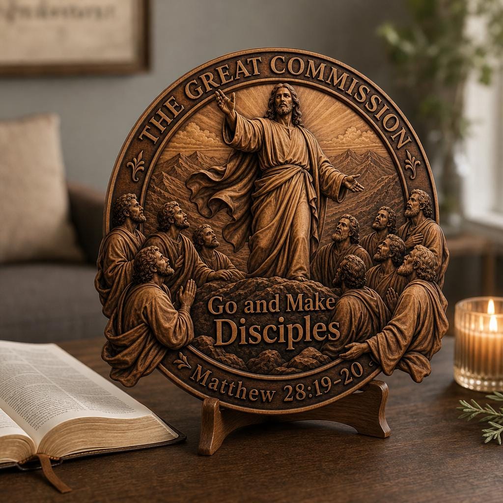 Jesus 3D Illusion Laser File, Christian Wood Engraving Bundle, Religious CNC Art