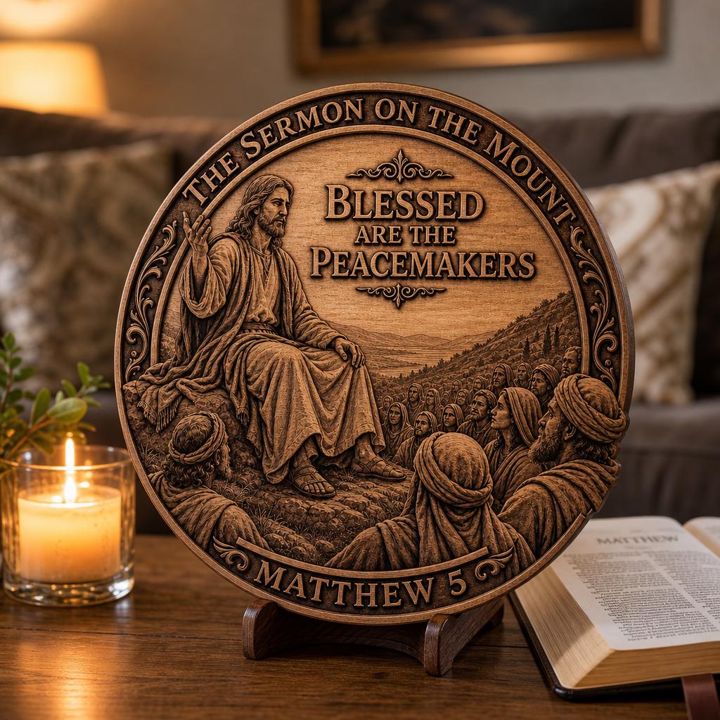 Jesus 3D Illusion Laser File, Christian Wood Engraving Bundle, Religious CNC Art