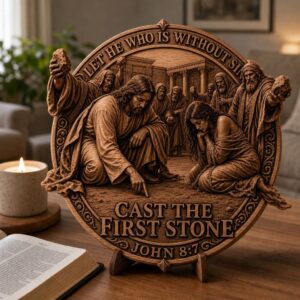 Jesus 3D Illusion Laser File, Christian Wood Engraving Bundle, Religious CNC Art