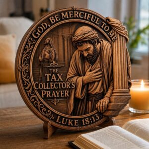 Jesus 3D Illusion Laser File, Wooden Plaque Sign, Christian Decor, Parable Art