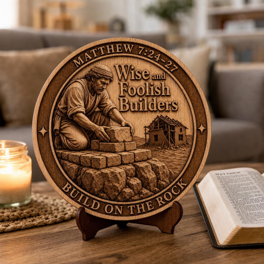 Jesus 3D Illusion Laser File, Wooden Plaque Sign, Christian Decor, Parable Art