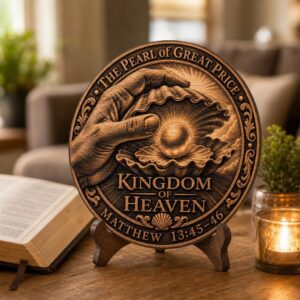 Jesus 3D Illusion Laser File, Wooden Plaque Sign, Christian Decor, Parable Art