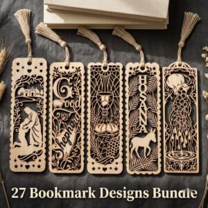 Jesus Bookmark Laser File, 27 Parable Designs, Christian Multilayer Art