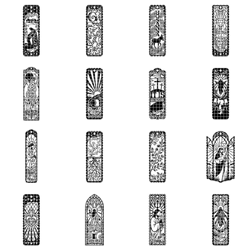 Jesus Bookmark Laser File, 27 Parable Designs, Christian Multilayer Art
