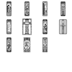 Jesus Bookmark Laser File, 27 Parable Designs, Christian Multilayer Art