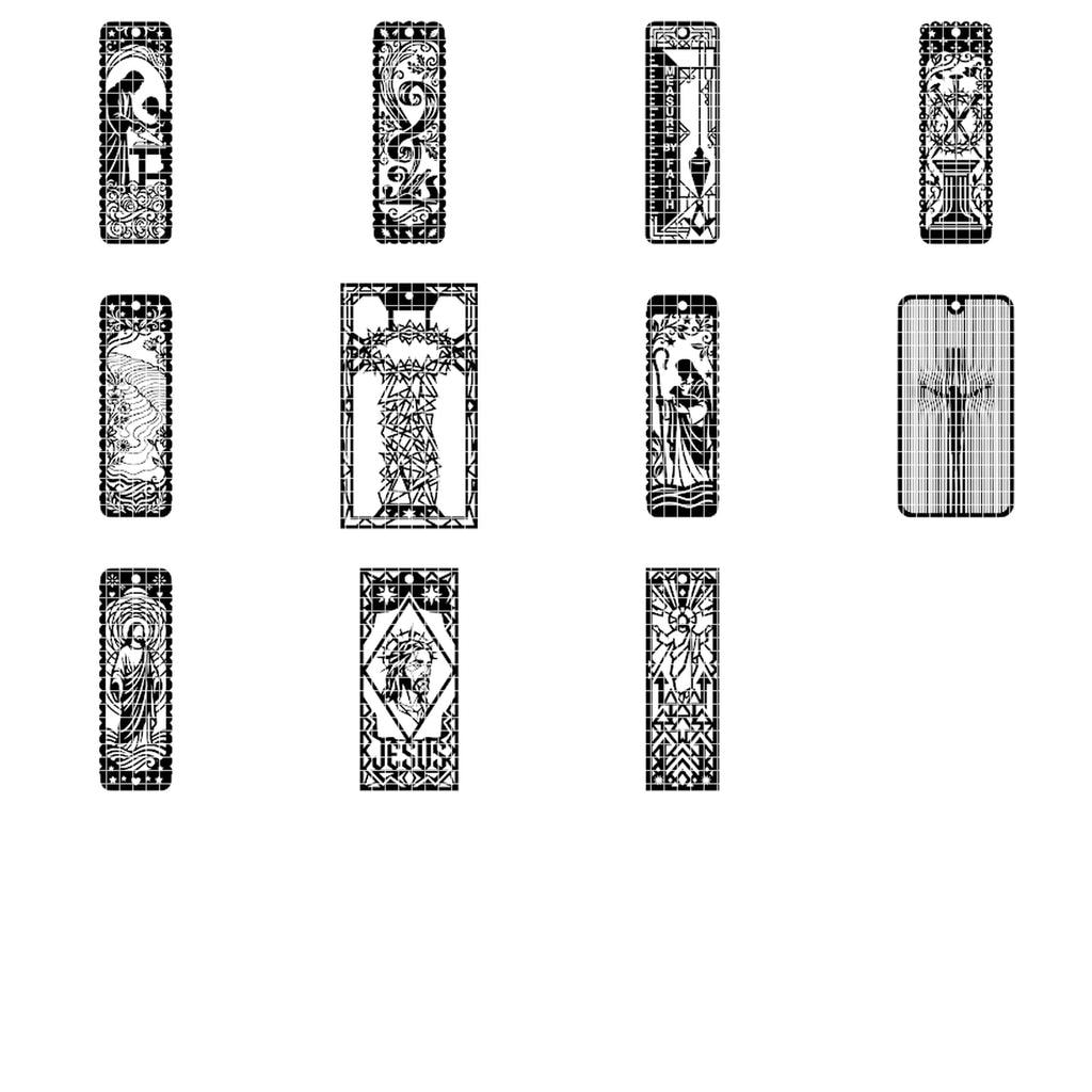 Jesus Bookmark Laser File, 27 Parable Designs, Christian Multilayer Art