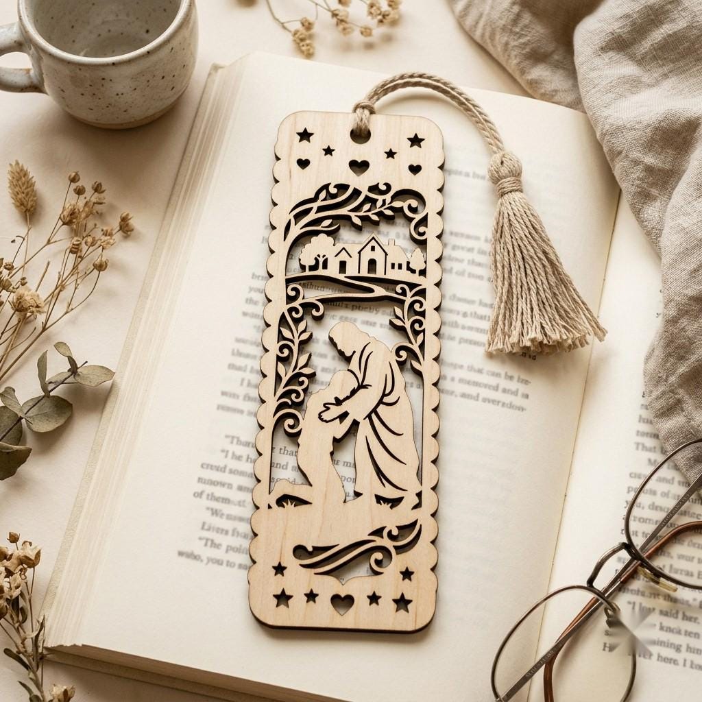 Jesus Bookmark Laser File, 27 Parable Designs, Christian Multilayer Art