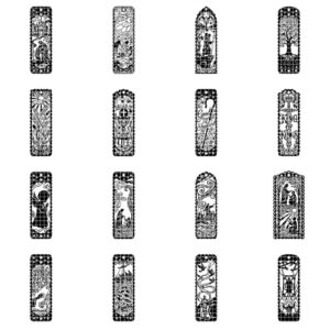 Jesus Laser File, Silhouette Bookmark Bundle, Christian Digital Download