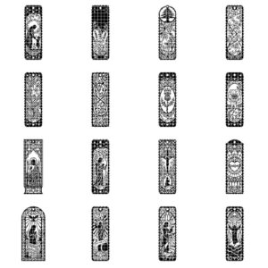 Jesus Laser File, Silhouette Bookmark Bundle, Christian Digital Download