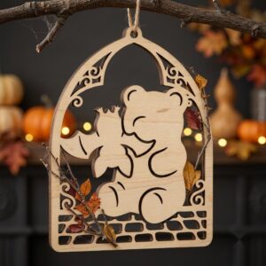 Kawaii Halloween Ornament Files, Cute Candy Corn Decor, Spooky Laser Bundle
