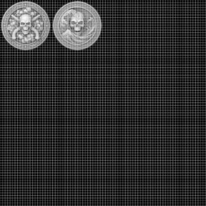 Memento Mori Stoic Skull Depth Map, Laser Engraving Challenge Coin Design