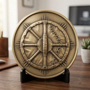 Native American Challenge Coin Depth Maps, Warrior Relief Files