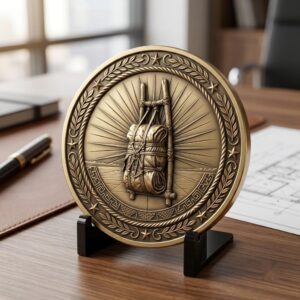 Native American Challenge Coin Depth Maps, Warrior Relief Files