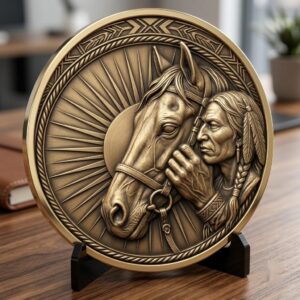 Native American Challenge Coin Depth Maps, Warrior Relief Files