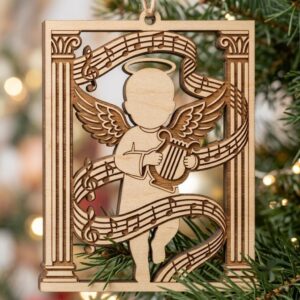 Nativity Angel Ornament Bundle, Religious Christmas Manger Tree Decor, 49 Designs
