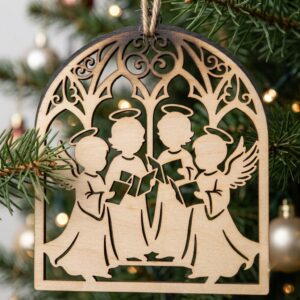 Nativity Angel Ornament Bundle, Religious Christmas Manger Tree Decor, 49 Designs