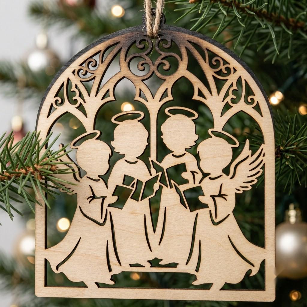 Nativity Angel Ornament Bundle, Religious Christmas Manger Tree Decor, 49 Designs