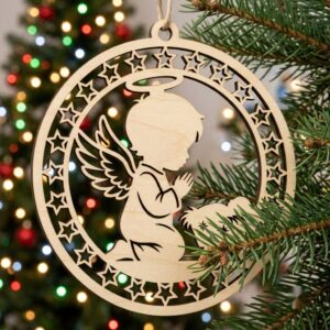 Nativity Angel Ornament Bundle, Religious Christmas Manger Tree Decor, 49 Designs