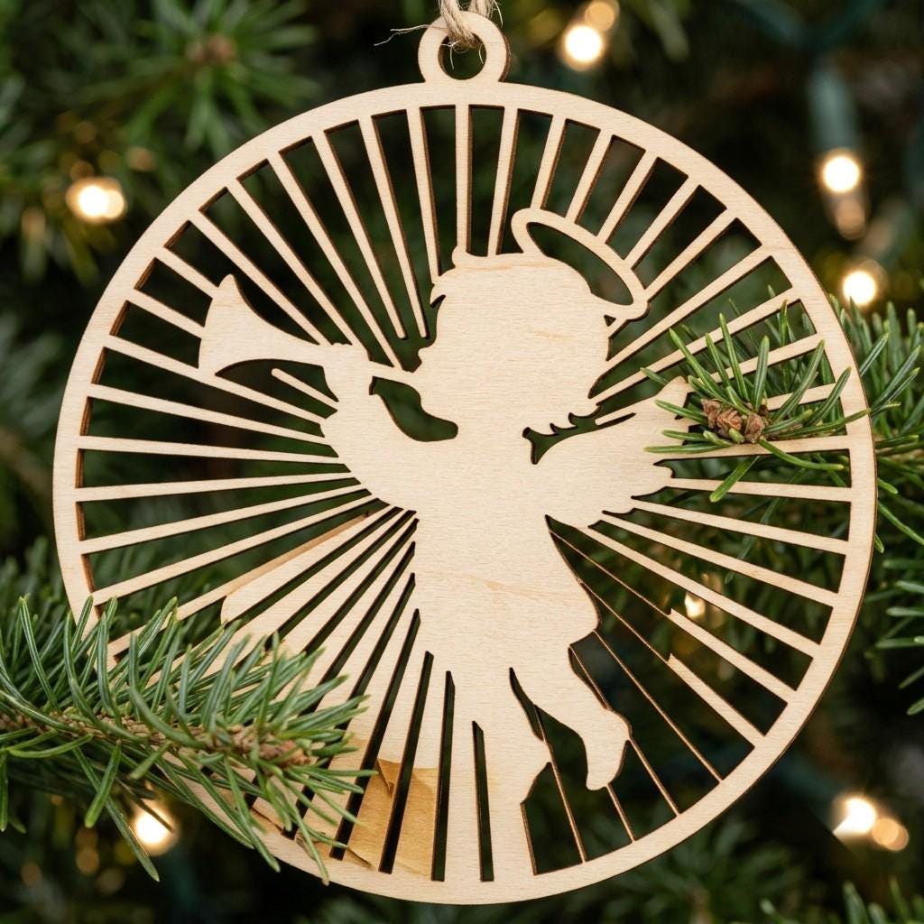 Nativity Angel Ornament Bundle, Religious Christmas Manger Tree Decor, 49 Designs
