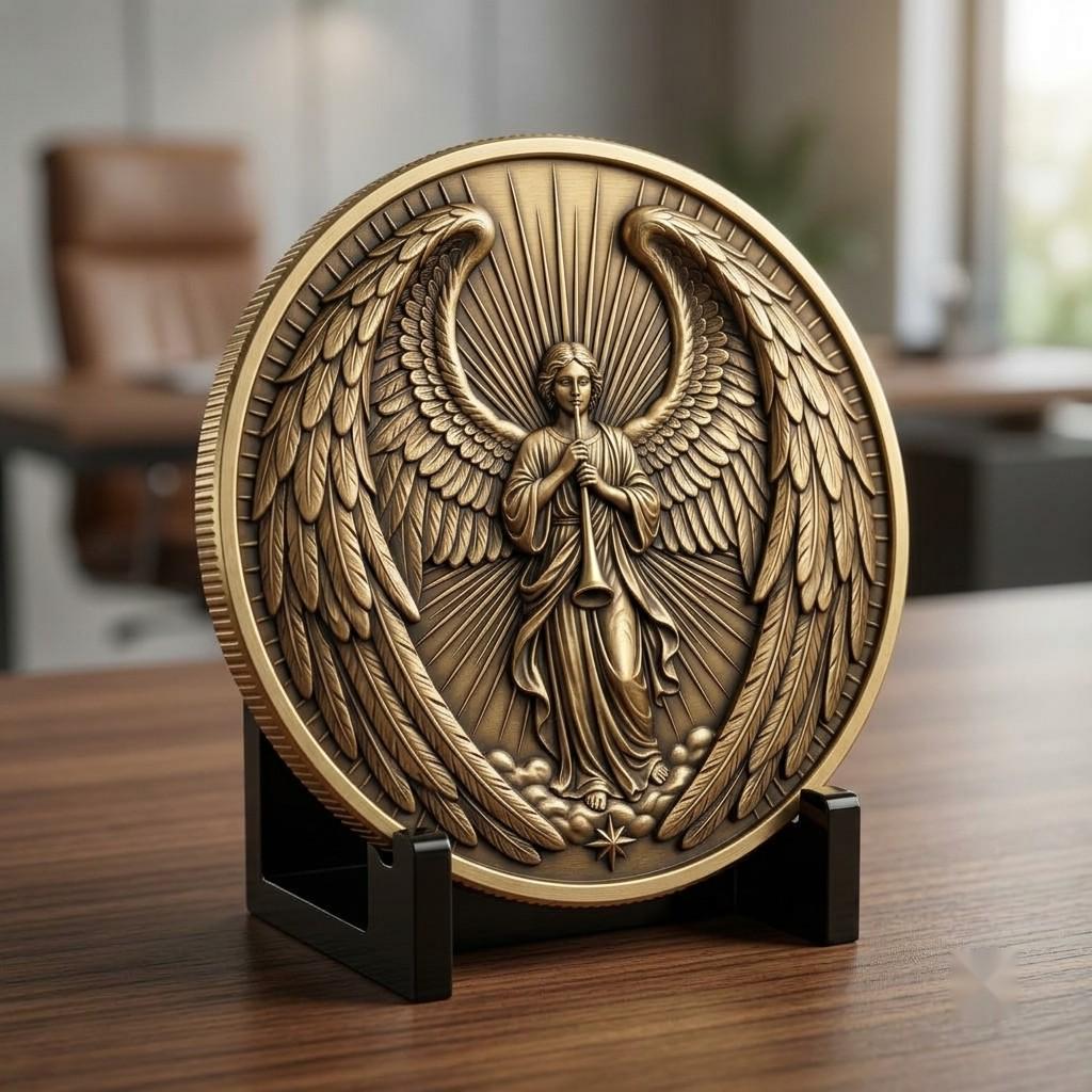Nativity Challenge Coin Laser Relief, Christmas Faith Token Bundle