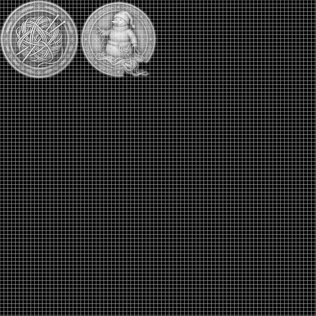 Nativity Challenge Coin PNG, 3D Relief Engraving Depth Map, Christmas Token