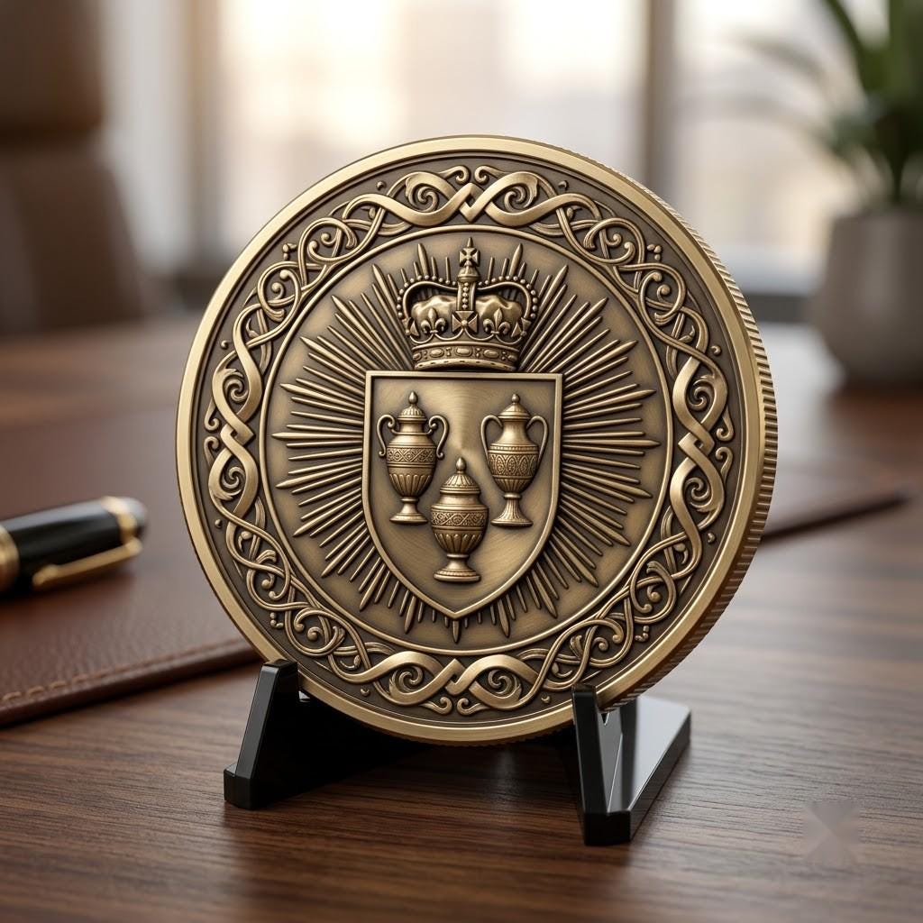 Nativity Challenge Coin PNG, 3D Relief Engraving Depth Map, Christmas Token