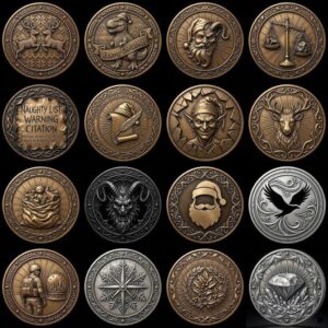 Nativity Laser Engraving File, Religious Christian Challenge Coin Relief Map