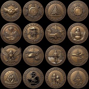 Nativity Laser Engraving File, Religious Christian Challenge Coin Relief Map