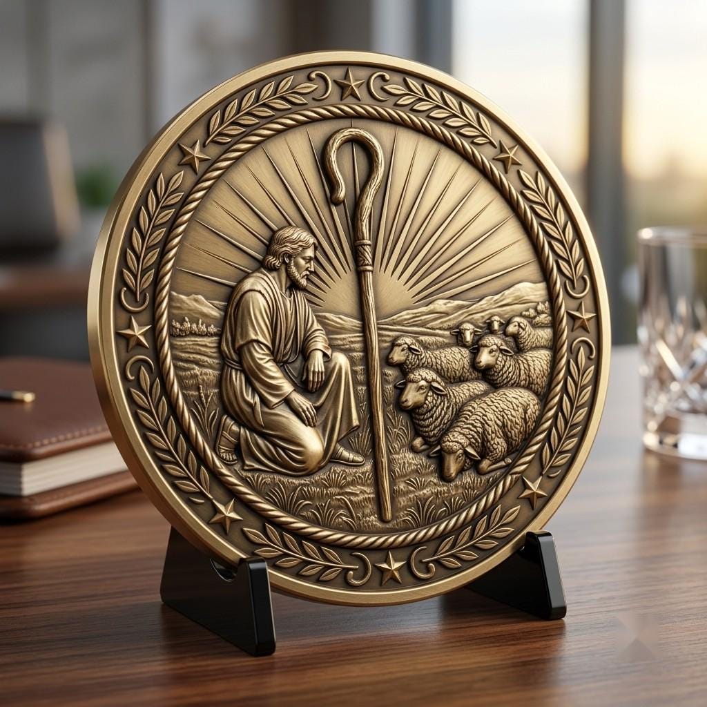 Nativity Laser Engraving File, Religious Christian Challenge Coin Relief Map