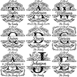 Personalized Family Monogram, Custom Kitchen Board Engraving for Glowforge