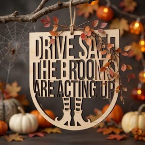 Retro Groovy Ghost Door Hanger, Spooky Season Bundle, 50 Laser Designs