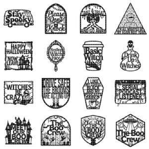 Retro Groovy Ghost Door Hanger, Spooky Season Bundle, 50 Laser Designs