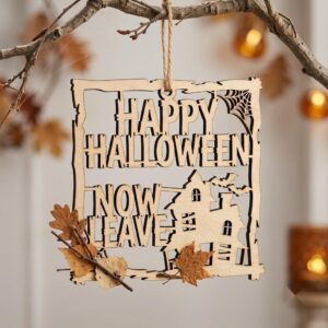 Retro Groovy Ghost Door Hanger, Spooky Season Bundle, 50 Laser Designs