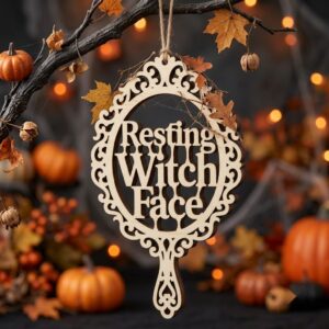Retro Groovy Ghost Door Hanger, Spooky Season Bundle, 50 Laser Designs