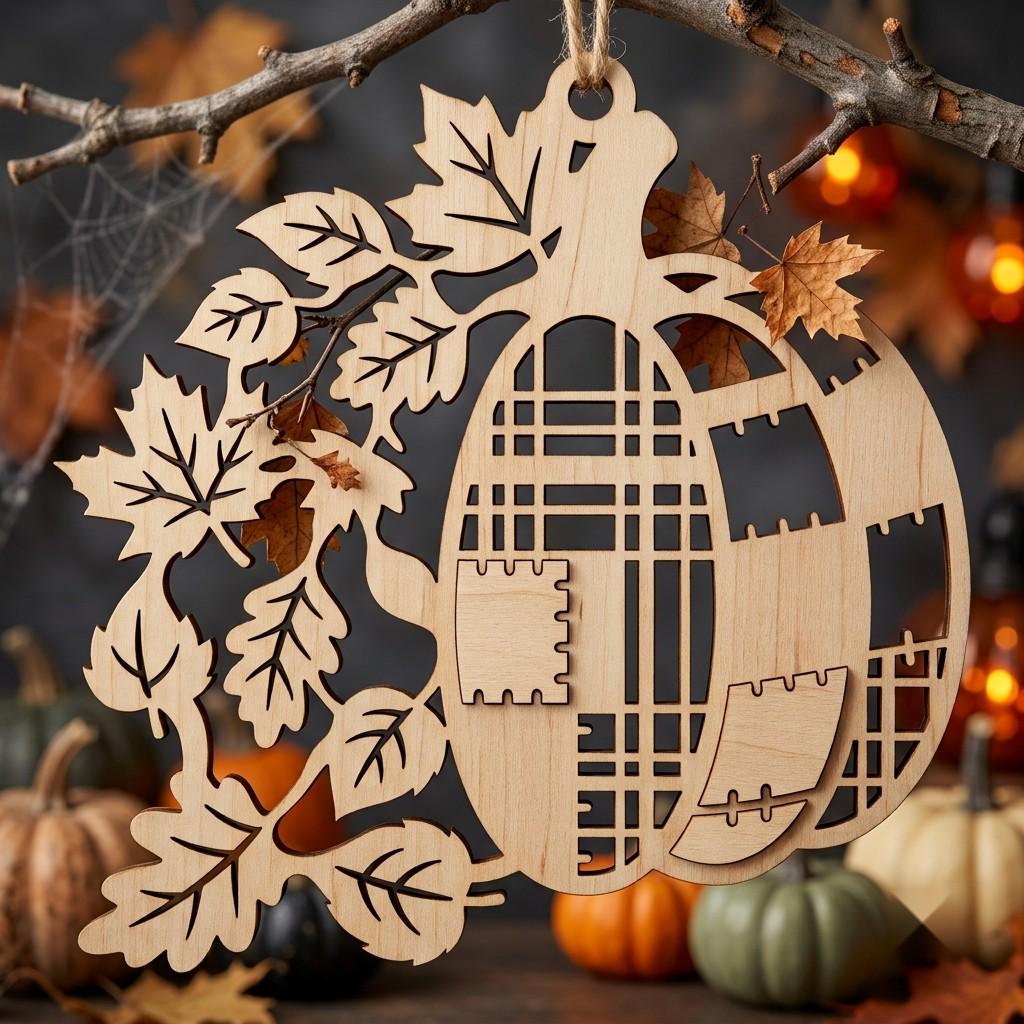 Rustic Farmhouse Halloween Ornament Bundle, Harvest Pumpkin Sign Decor