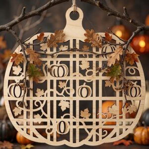 Rustic Farmhouse Halloween Ornament Bundle, Harvest Pumpkin Sign Decor