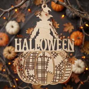 Rustic Farmhouse Halloween Ornament Bundle, Harvest Pumpkin Sign Decor