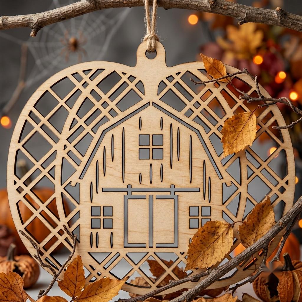 Rustic Farmhouse Halloween Ornament Bundle, Harvest Pumpkin Sign Decor