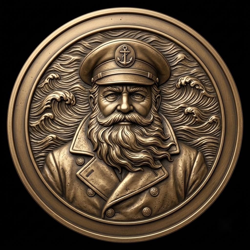Santa Challenge Coin 3D Relief, Grayscale PNG Design, Christmas Laser File