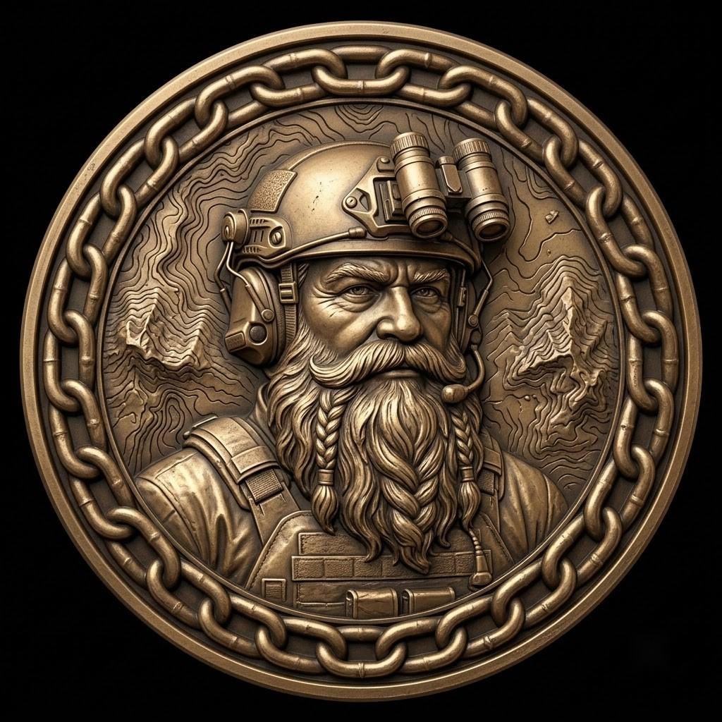 Santa Challenge Coin 3D Relief, Grayscale PNG Design, Christmas Laser File