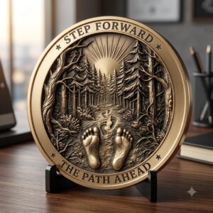 Sobriety Coin Depth Map PNG, Hero Journey Relief Recovery Token Laser File