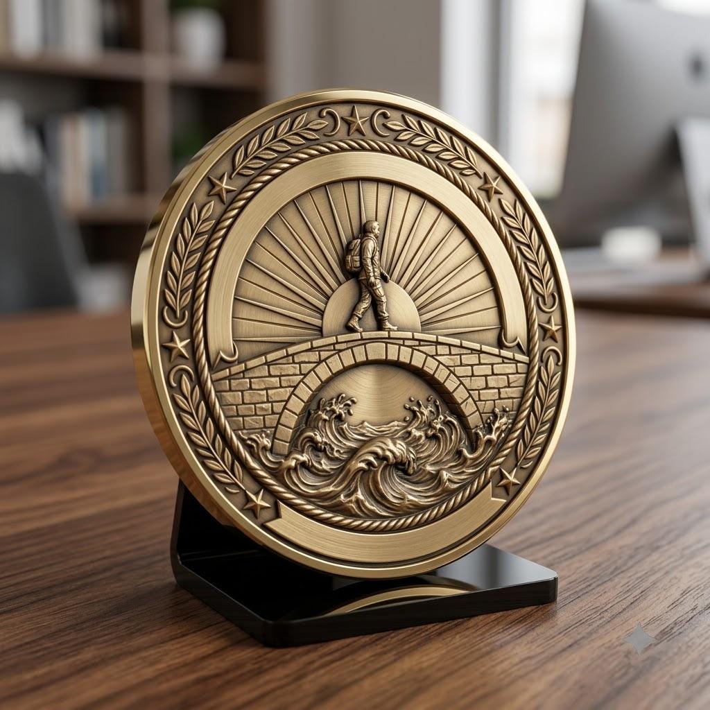 Sobriety Coin Depth Map PNG, Hero Journey Relief Recovery Token Laser File