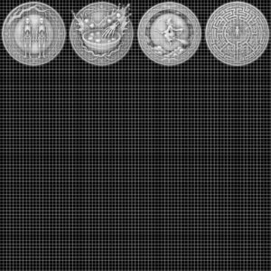 Spooky Halloween Coin Engraving Depth Map, Haunted Token Relief for Laser