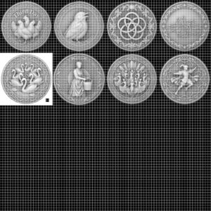Ugly Christmas Sweater Challenge Coin, 3D Depth Map File for Laser Engraving