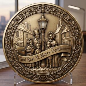 Ugly Christmas Sweater Challenge Coin, 3D Depth Map File for Laser Engraving