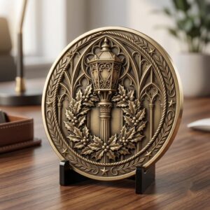 Ugly Christmas Sweater Challenge Coin, 3D Depth Map File for Laser Engraving