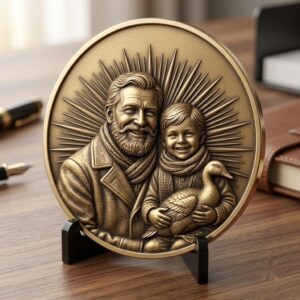 Ugly Christmas Sweater Challenge Coin, 3D Depth Map File for Laser Engraving